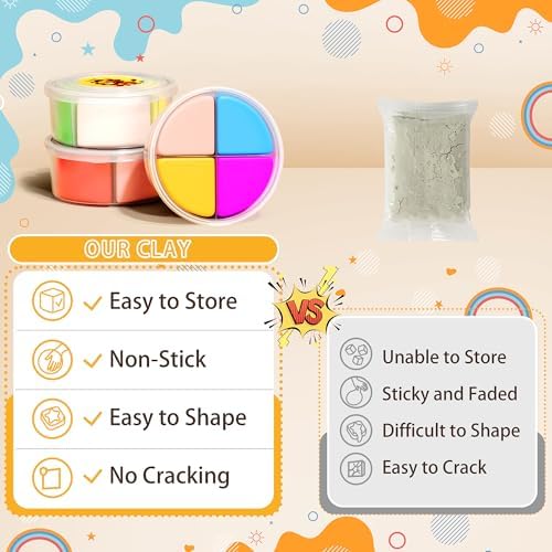 Aestd-ST Air Dry Clay Kit - Animal Theme, Modeling Clay for Kids - Image 4