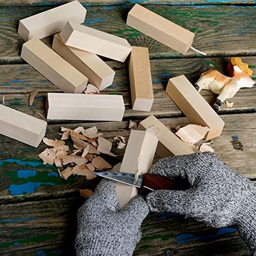Basswood Carving Blocks, 20PCS Whittling Wood Blocks Kit with 2 Different Sizes, Bass Wood for Carving Easy to Use, for Kids and Adults - Image 4