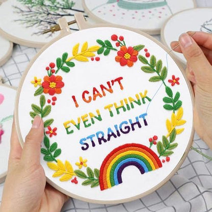 Louise Maelys LGBT Pride Embroidery Kit for Beginners Rainbow Craft - Image 5