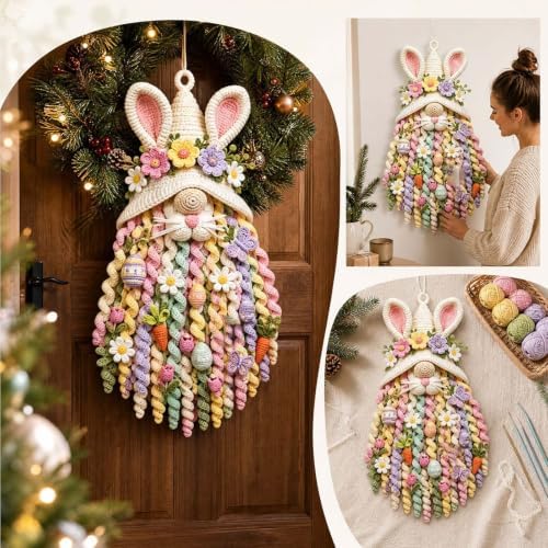 DIY Seasonal 3D Crochet Door Hanger Kit Collection, Halloween Handmade - Image 6