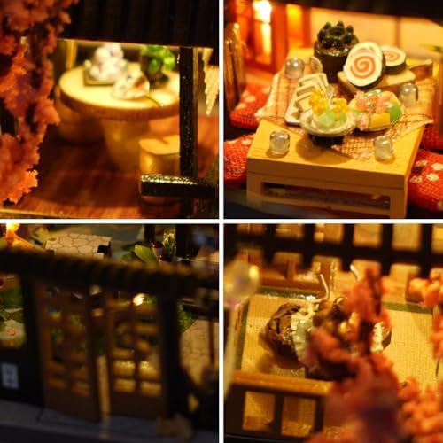 DIY Miniature House Kit Japanese Style Villa Wooden Puzzles - Image 4