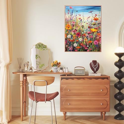 Wlid Flowers Paint by Number Adult-Paint by Numbers Flowers,Canvas Painting by Numbers for Adults Flower,Oil Painting by Numbers for Adults for Gifts and Home Wall Decor(With Gifts Box)16x20inch - Image 7
