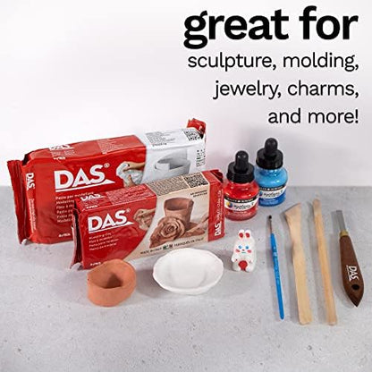 DAS Air-Hardening Modeling Clay - Stone Air Dry Clay 2.2lb Block - Pliable Air Clay for Sculpting and Coating - Introductory Air Dry Modeling Clay for All Ages - Molding Clay for Sculpting and More - Image 6