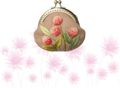 EXCEART 1 Set Embroidery Purse Material Kit Coin Purse for Women Kisslock Embroidery DIY Bags Purse Coin Purses Embroidery Kit for Beginners European Style Crafting Supplies Miss
