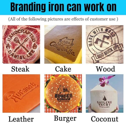 Custom Branding Iron for Wood Personalized Metal Burning Stamp for Leather Food Party Wedding Bread Making - Image 6