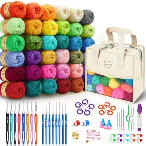 90Pc Portable Crochet Kit Suitable for Beginners & Professionals - Milky by MIAOKE