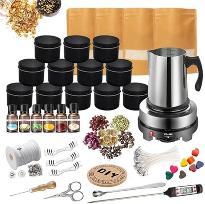 Alianm Candle Making Kit Complete Candle Making Kit with Soy Wax, Wicks & Melting Pot by Unknown