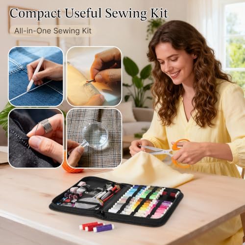 Coquimbo Sewing Kit Travel for Adults Beginner, 160 Pieces Sewing Supplies - Image 5