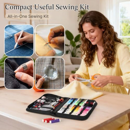 Coquimbo Sewing Kit Travel for Adults Beginner, 160 Pieces Sewing Supplies - Image 5