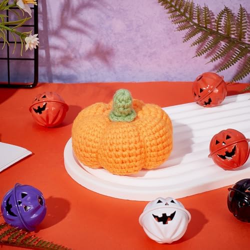 ACRNIGHEET Pumpkin Crochet Starter Kit Halloween Crochet Kit for Adults 6PCS DIY Crochet Kit for Beginners Crochet Knitting Supplies for Beginners with Step-by-Step Instruction and Video Tutorials - Image 7