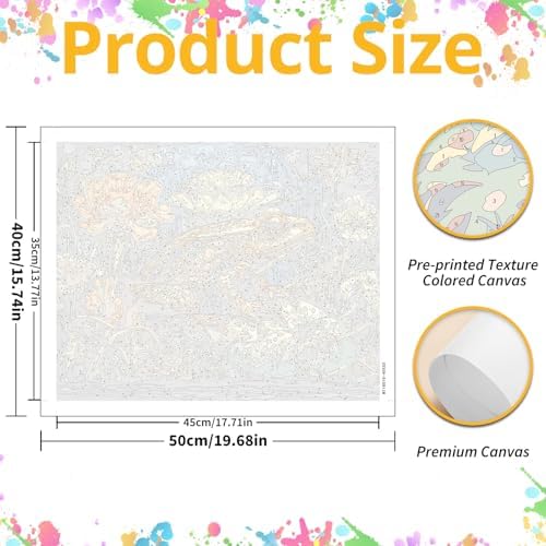 Frog Paint by Numbers Kit for Adults, 16x20 inch - Image 3