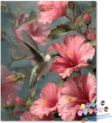 Hummingbird Paint by Number Kits for Adults, Paint by Numbers kit 16x20 in by Unknown