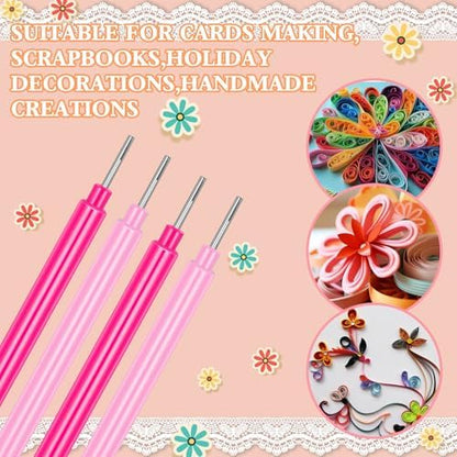 24Pcs Paper Quilling Tools Quilling Slotted Needle Tools Cricut Quilling Tool for Paper Flowers - Image 4