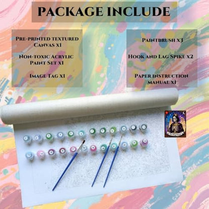 ACANDYL Paint by Numbers Kit for Adults Beginner Halloween DIY Painting Kits for Adults Skull Easy Adult Paint by Number Kits on Canvas Color by Numbers for Gifts Home Wall Decor 16x20 Inch - Image 6