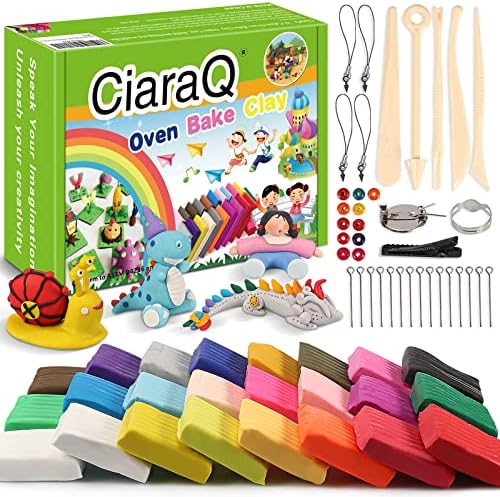 CiaraQ 24-Color Polymer Clay Oven Bake Modeling Kit by CiaraQ