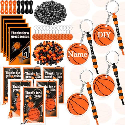 Suncalla 984 Pcs 24 Set Basketball Keychain Making Kit DIY Bead Bag Tag by Unknown