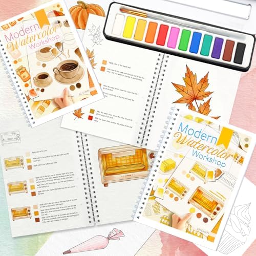 2-Pack Beginner Watercolor Workbooks - Image 6