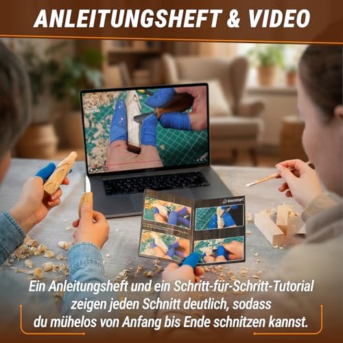 BeaverCraft Whittling Kit for Beginners, Adults and Teens, Wood Carving Set DIY03 Wizard, Wood Carving Mess Mat for Easy Cleanup – Portable Woodworking Hobby Work Mat MS - Image 3