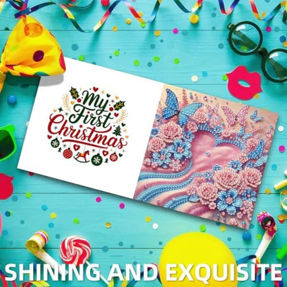 6PCS Seaside Diamond Art Painting Greeting Cards Kit with Envelopes - 5D DIY Diamond Art Card Kits for Adults - Handcrafted Postcards for Birthday & Holiday - Image 7
