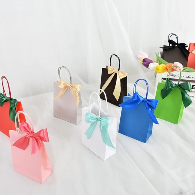 TONIFUL 10 Colors Rainbow Satin Ribbon 3/5 inch x 250 Yards Thin Fabric Solid Ribbon Set for Crafts Bows Gift Wrapping Wedding Party Decoration DIY Handmade Projects