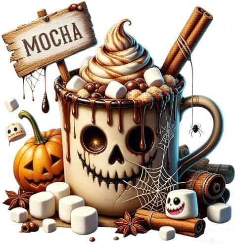 KYOQFVN Halloween Counted Cross Stitch Kits for Adults, 11CT Stamped Cross Stitch Kits for Beginners, Needlepoint Cross-Stitch Horror Patterns Embroidery Kits Arts and Crafts for Home Decor 14×14 Inch by KYOQFVN