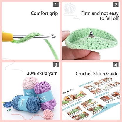 CrochetBox Cow Complete Crochet Kit for Beginners, Easy Craft for Adults - Image 5