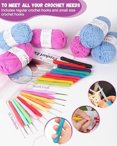 Coopay Crochet Kit for Beginners, 50PCS Crochet Starter Kit - Image 3
