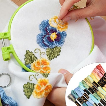 12 Skeins 105 Yards 6 Ply Variegated Cross Stitch Floss Polyester Embroidery Thread Gradient Colorful Friendship Bracelet String Yarn Bulk for Sewing Making Jewelry Needlecraft Knitting DIY - Image 4
