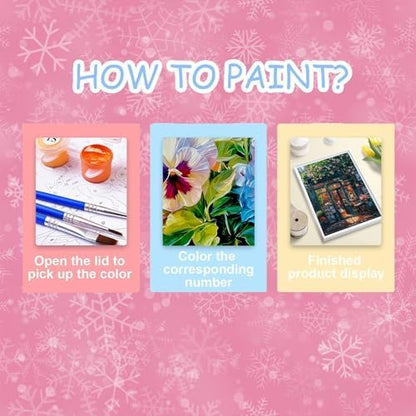 HITO Bookstore Paint by Numbers Kit for Adults 16x20 Inch Frameless - Image 7