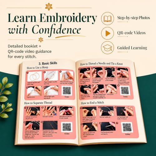 Bradove Beginner Embroidery Kit for Adults and Kids - Image 6