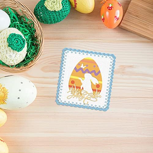 ALIBBON Happy Easter Rabbit Die Cuts for Card Making, Rabbit in Easter Egg Cutting Dies Metal Template Molds, Easter Words Dies for Crafting DIY Photo Album Embossing Scrapbooking Supplies - Image 3