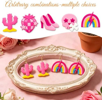 ORIGACH 16 Pcs Y2K Edgy Punk Style Polymer Clay Earring Cutters Set - Image 4