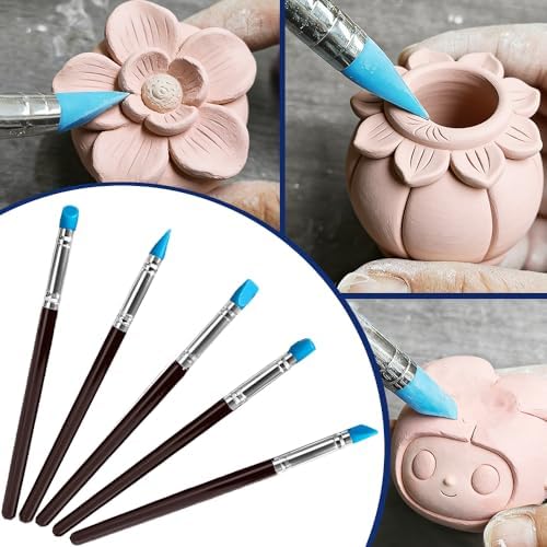 OSBANG Air Dry Clay Glaze and Tools Kit, 100ml Gloss Clear Varnish with 29-Piece Clay Sculpting Set, Protective Top Coat for Polymer Clay and Acrylic Paintings, for Crafting and DIY Projects - Image 5