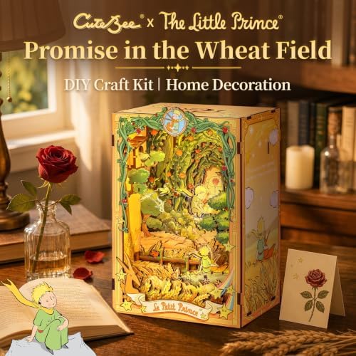 CUTEBEE The Little Prince Book Nook Kit DIY Miniature House - Image 5