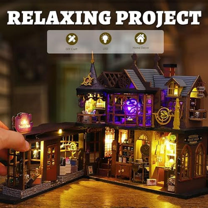 Flever Dollhouse Miniature DIY House Kit Creative Room with Furniture for Romantic Artwork Gift (Magic Treasure House) - Image 5
