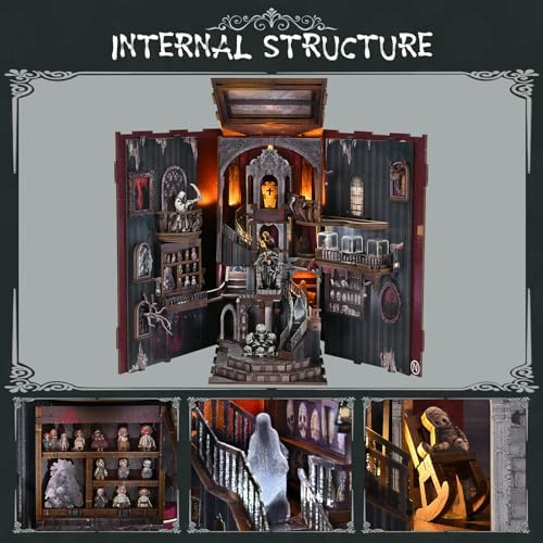 MiniCity Haunting Relics Book Nook Kit for Adult, DIY Miniature House Kit - Image 6
