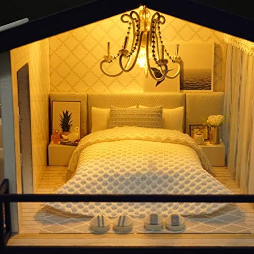 GuDoQi DIY Miniature Dollhouse Kit, Tiny House kit with Music, Miniature House Kit 1:24 Scale, Great Gift for Birthday Christmas Day, Time Apartment - Image 4