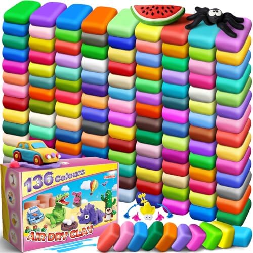 ESSENSON Air Dry Clay, 136 Colors, Ages 3-12 by ESSENSON