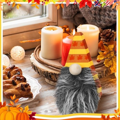 GlikCeil 6 Set Christmas Wooden Gnome Decoration Christmas DIY Craft - Image 6