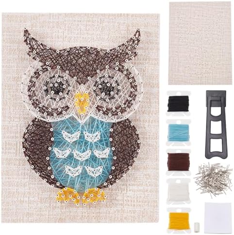 WEBEEDY DIY String Art Kit Owl Craft Kit Creative Craft Kits for Adult Graduation Christmas Halloween Gifts Home Wall Table Graduation Party Decorations by WEBEEDY