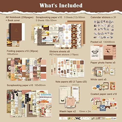 Scrapbook Supplies Kit, Vintage Junk journaling Supplies, Scrapbooking Kit - Image 4