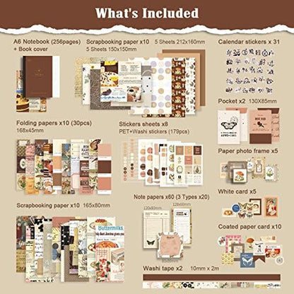 Scrapbook Supplies Kit, Vintage Junk journaling Supplies, Scrapbooking Kit - Image 4