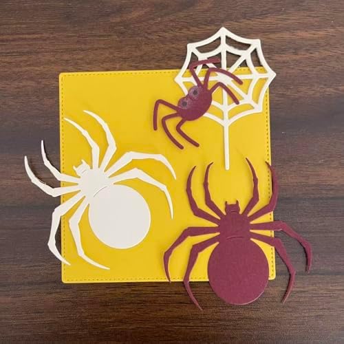 3Pcs/Set Spider Web Die Cuts for Card Making, Halloween Spider Cutting Dies for DIY Scrapbooking Photo Album Decorative Embossing Paper Dies for Card Making Templated - Image 2