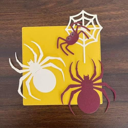 3Pcs/Set Spider Web Die Cuts for Card Making, Halloween Spider Cutting Dies for DIY Scrapbooking Photo Album Decorative Embossing Paper Dies for Card Making Templated - Image 2