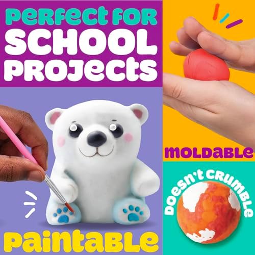 Play-Doh Air Dry Clay, 5 oz. Red Clay Bag, Arts & Crafts, Art Supplies, Arts and Crafts for Adults and Kids, Craft Supplies, Clay Tools and Kit, Modeling Clay for Kids, Air Dry Clay Kit - Image 2