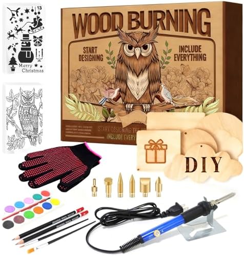 Arokimi Wood Burning Kit, Branding Irons Personalized for Wood Leather Branding Set,Wood Burning Kit Crafts Adults Christmas by Arokimi