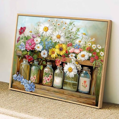 JATOK Paint by Numbers Kit for Adults, Flower, 16 x 20 in / 40 x 50 cm - Image 3