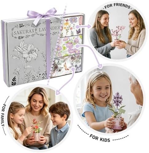 Insgen 3D Wooden Flower Puzzle for Adults, DIY Wooden Bouquet Building Sets - Image 2