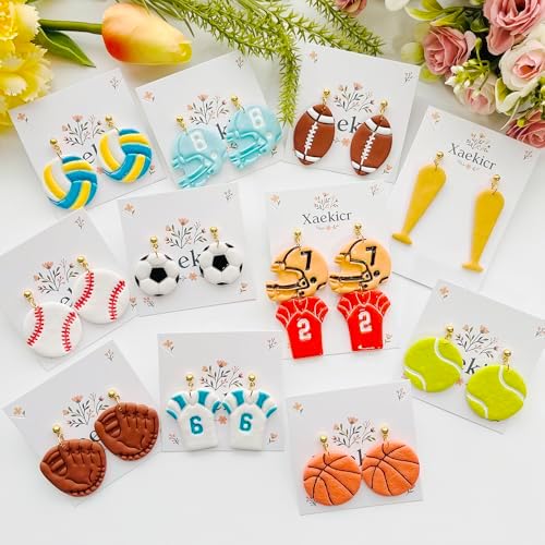 Xaekicr Sports Theme Polymer Clay Cutters Set – Multiple Shapes Clay Cutters for Polymer Molds, Clay Earring and Tools - Image 4