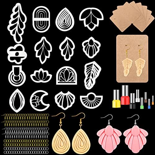 Kajaia 114 Pcs Polymer Clay Earring Cutters Bohemian Polymer Clay Cutters for Earrings Set Jewelry Making Supplies for Women Craft DIY by Kajaia